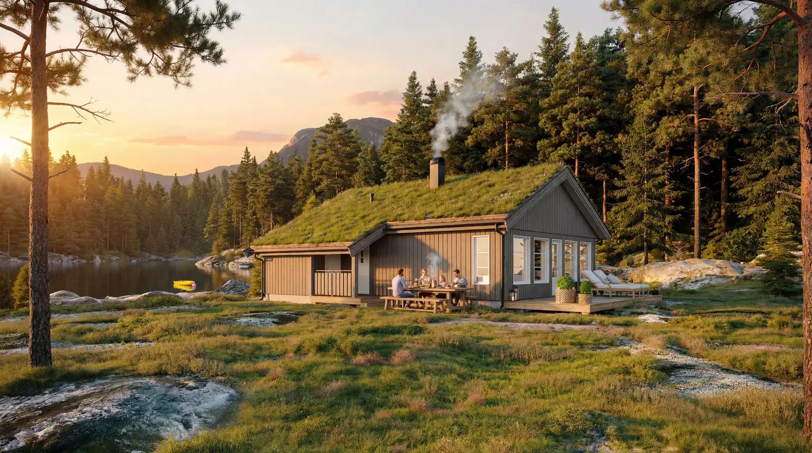 Hyttemodell Furutangen 70E – Furutangen-serien