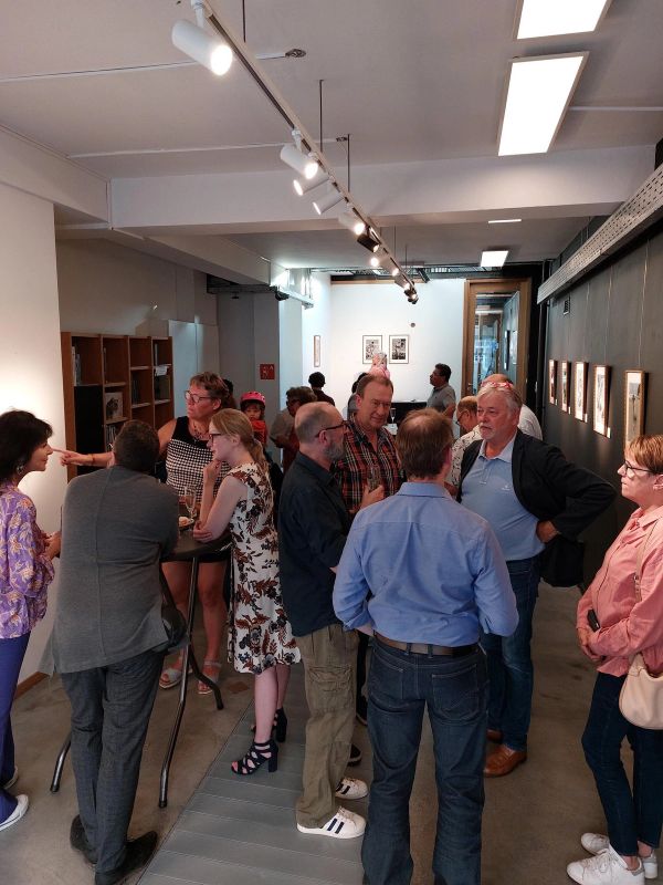Exhibition opening at the Visual Gallery, 28 June 2022