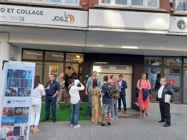 Exhibition opening at the Visual Gallery, 12 May 2022