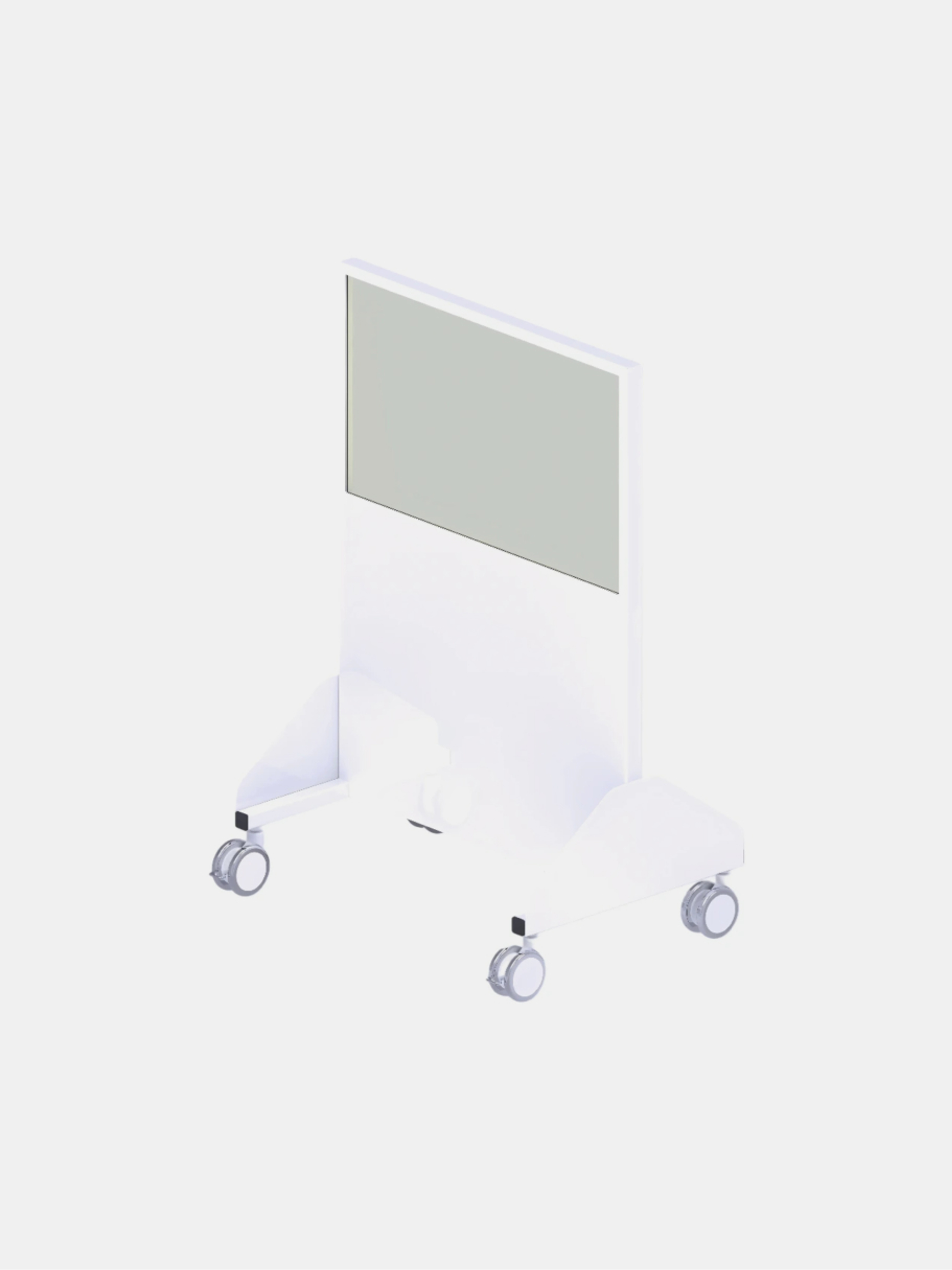 Moveable Protective Screen with Steel Cover Plates