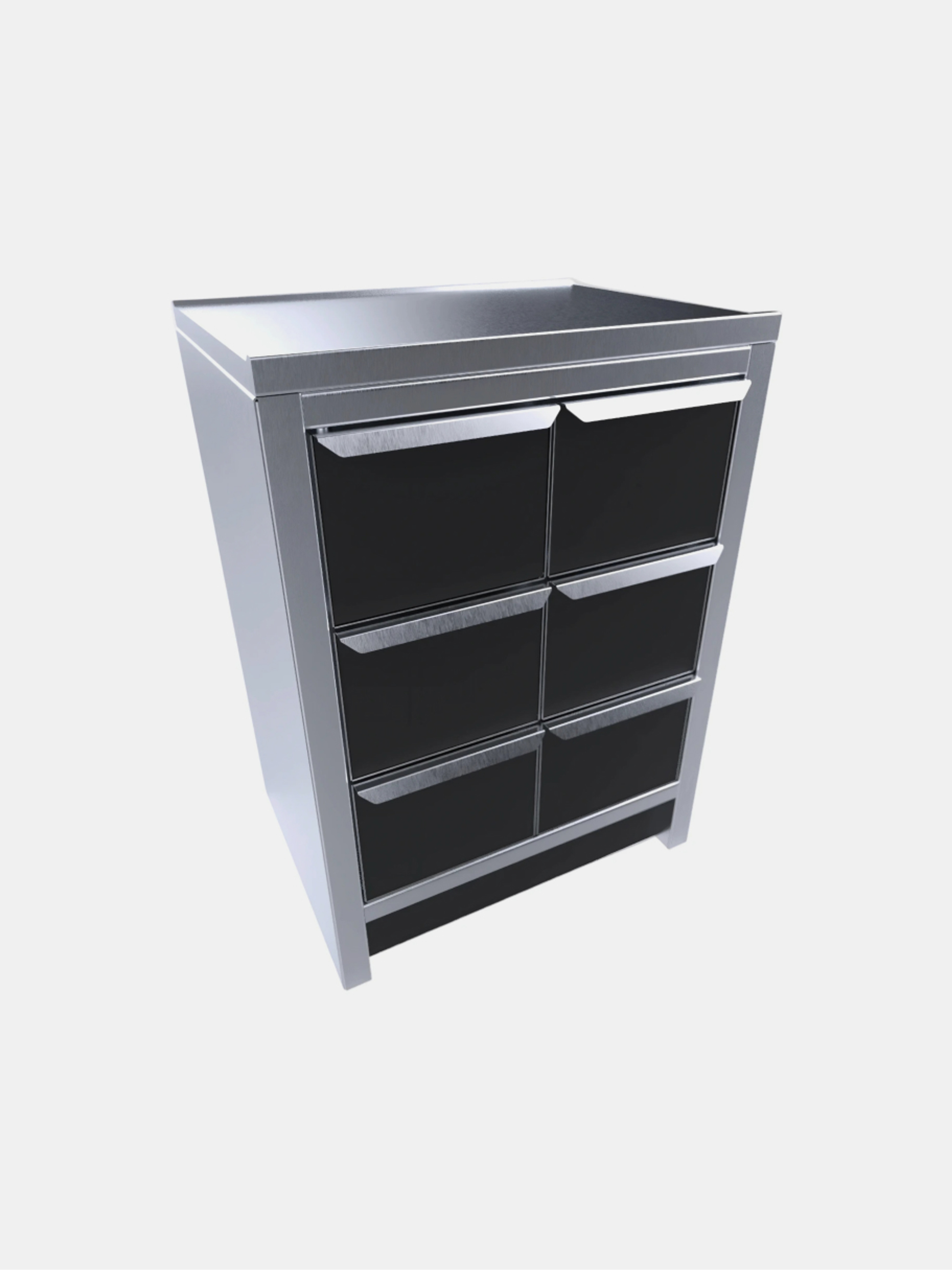 Radioactive sample storage cabinet