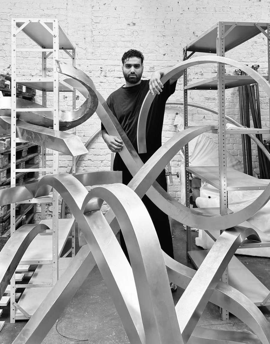 Ismail Matar in his Brussels studio