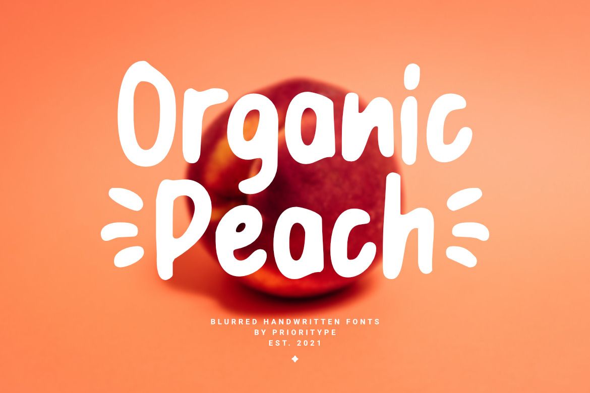 Organic Peach by Prioritype poster