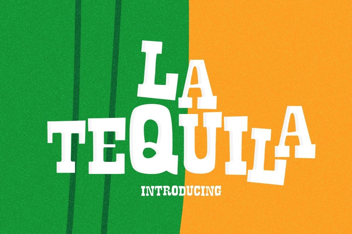 La Tequila Font Poster