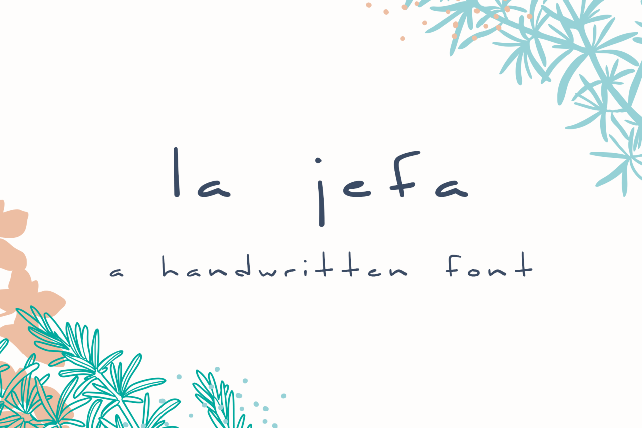 La Jefa font poster