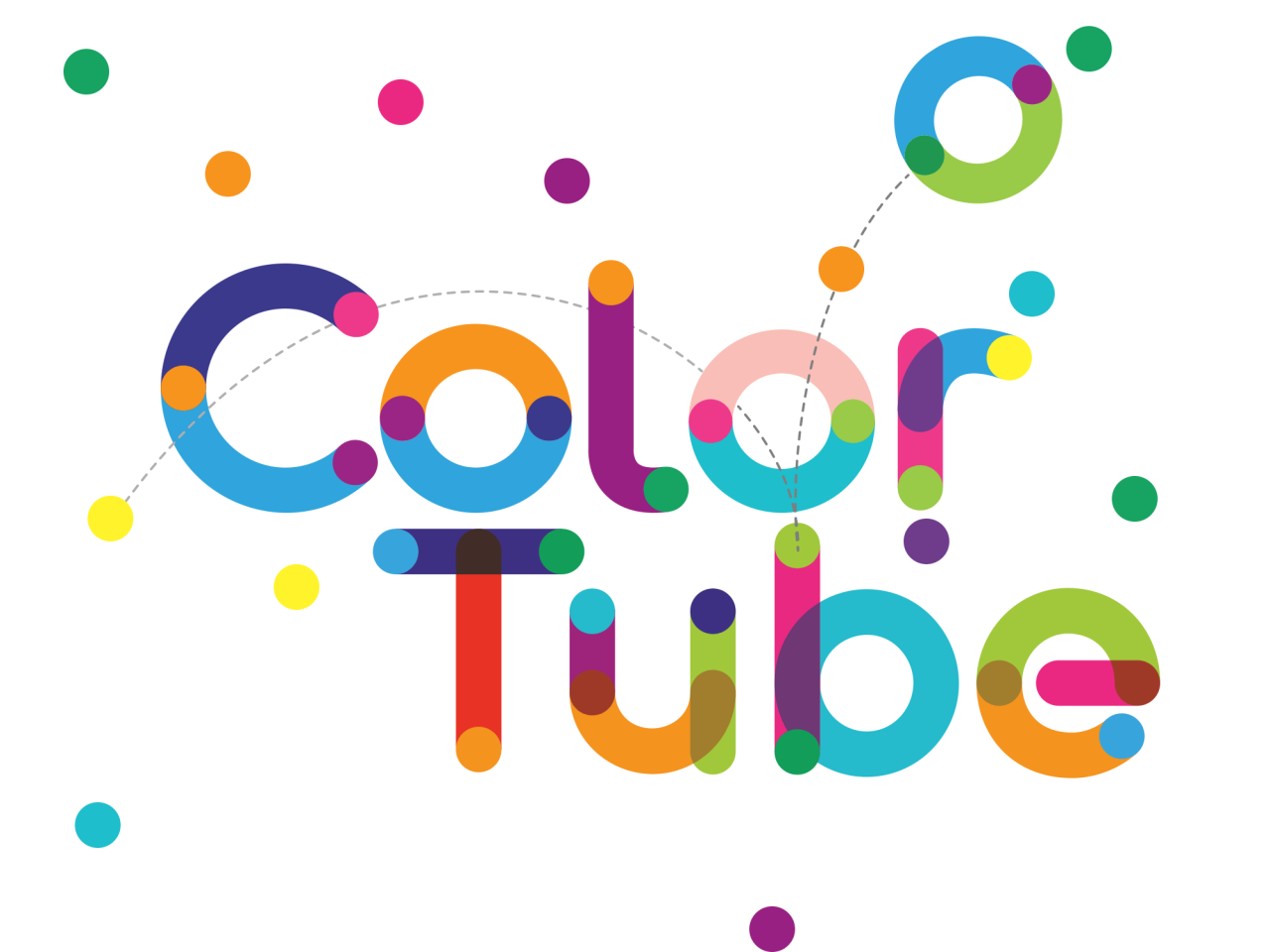 Color Tube by Ivan Filipov Font Poster