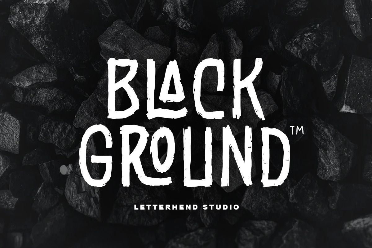 Black Ground by Letterhend Studio poster