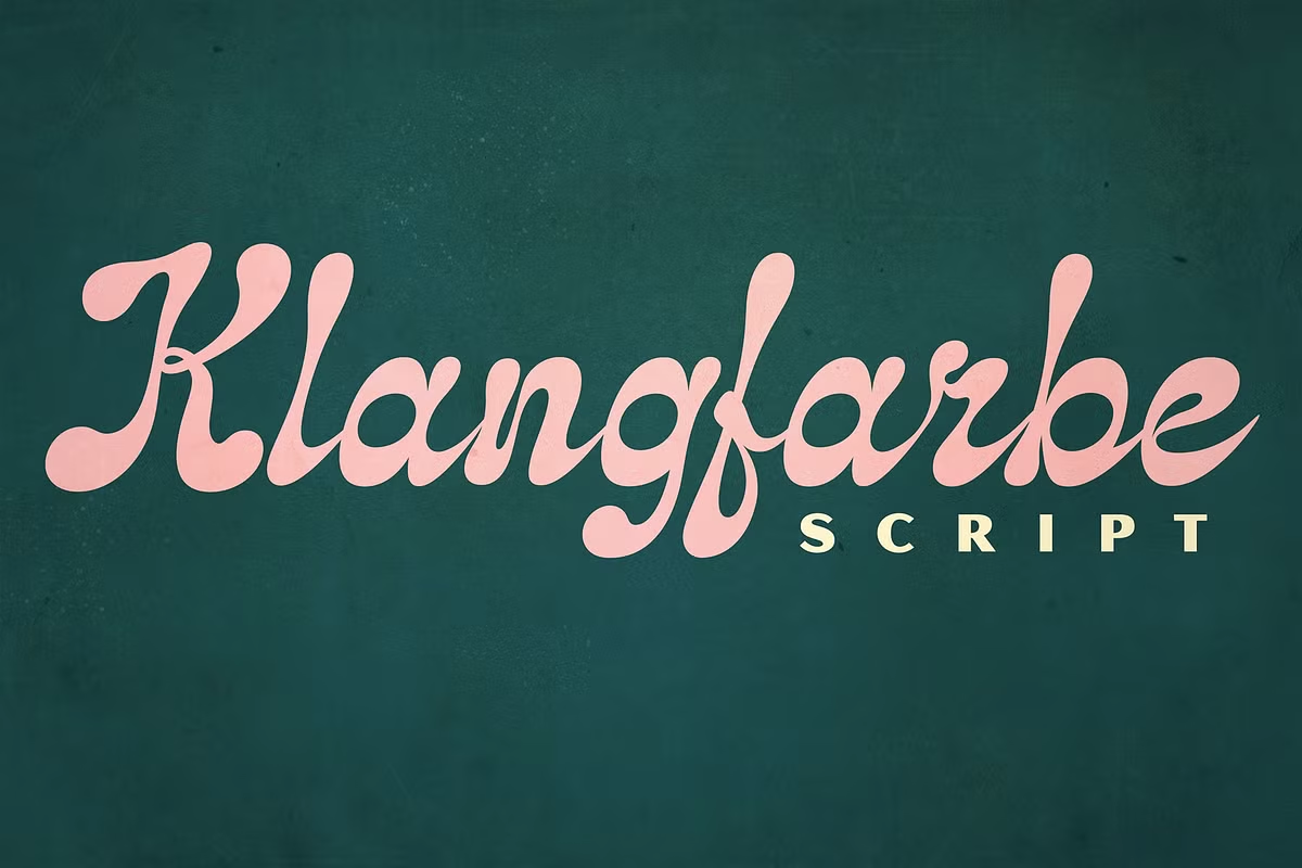 Klangfarbe font poster.