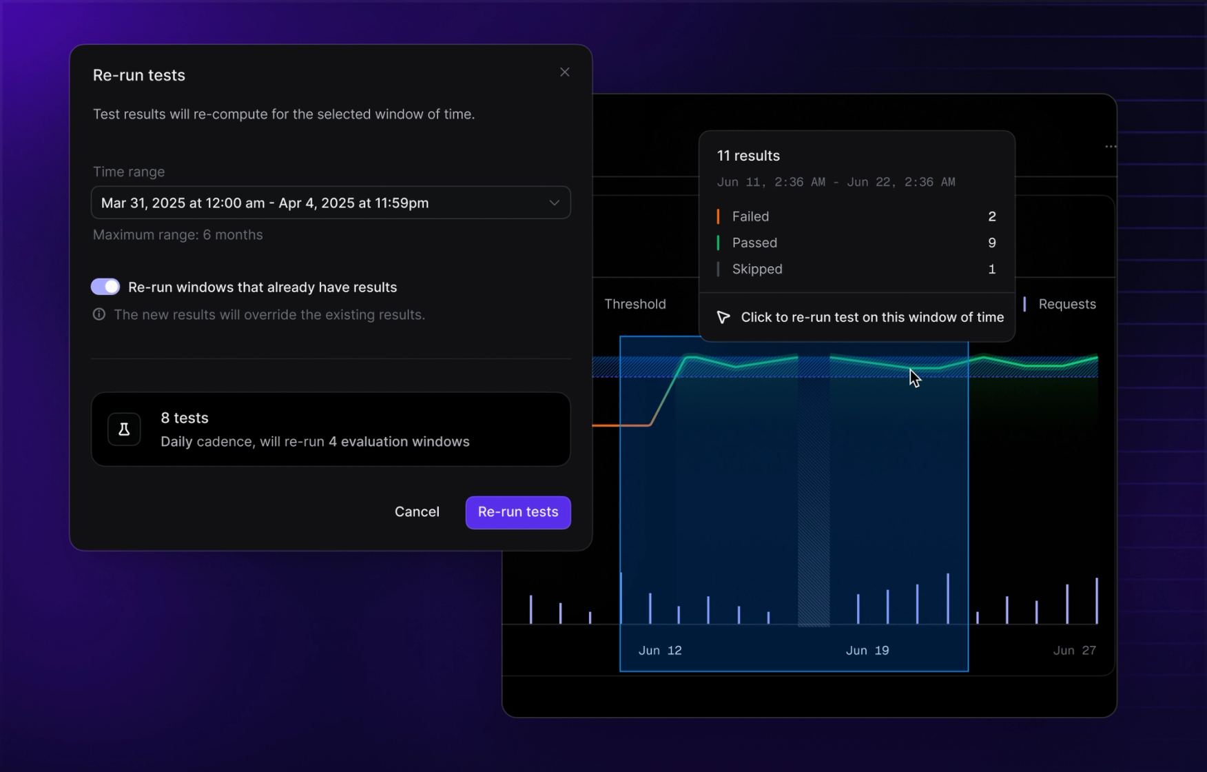 Batch test re-runs and expanded integrations