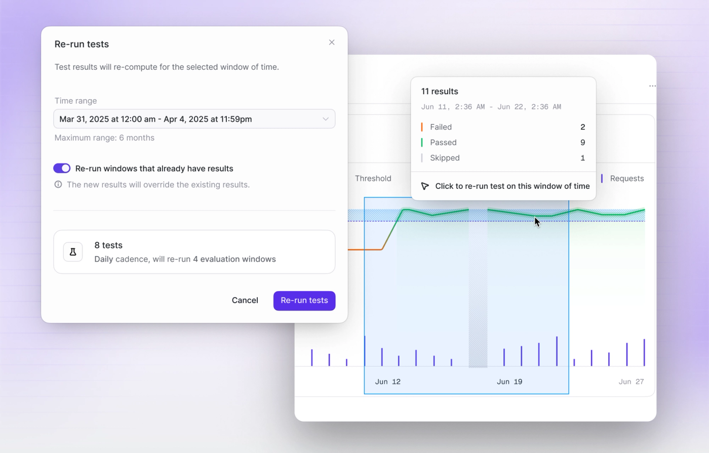 Batch test re-runs and expanded integrations