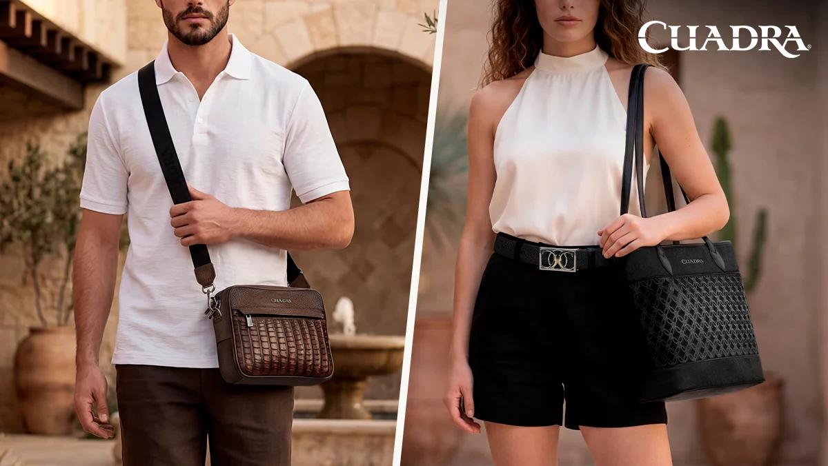 MIX LEATHER, LINEN AND COTTON