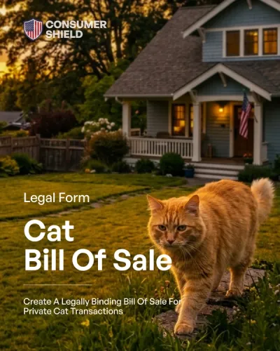 Cat Bill of Sale