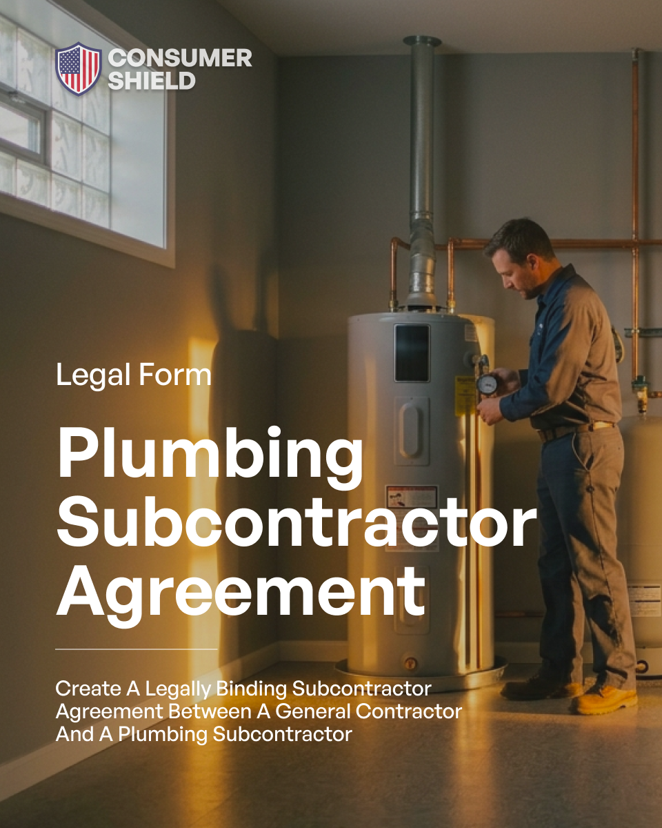 Plumbing Subcontractor Agreement