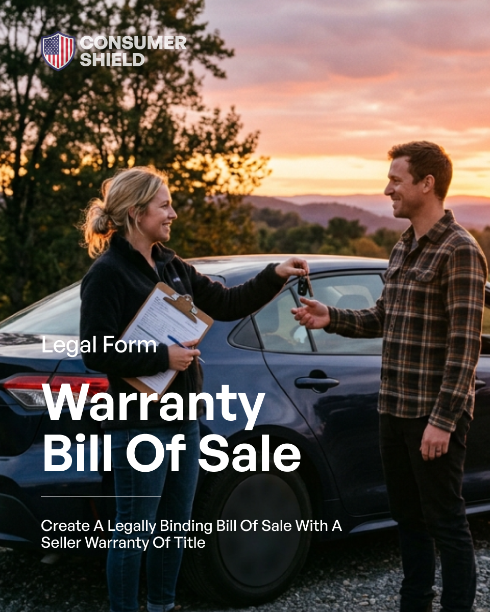 Warranty Bill of Sale