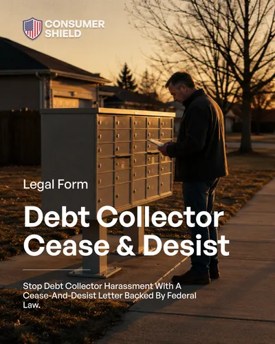 Cease and Desist Letter — Debt Collector
