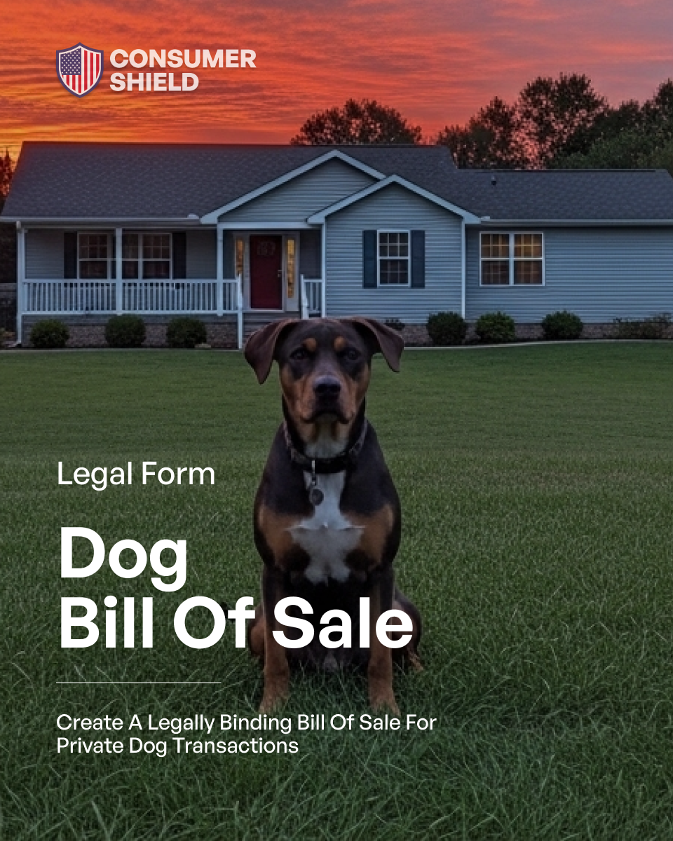 Dog Bill of Sale