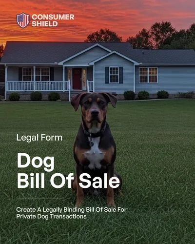 Dog Bill of Sale