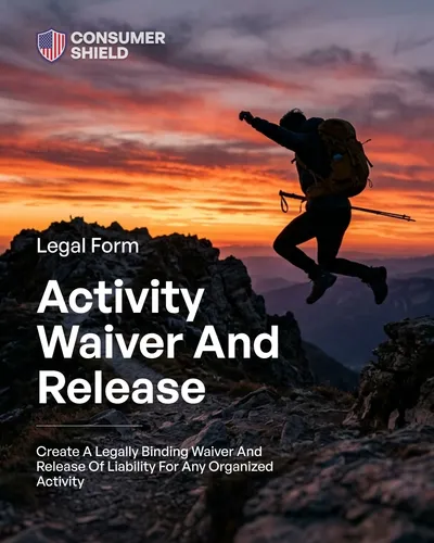 Activity Waiver and Release