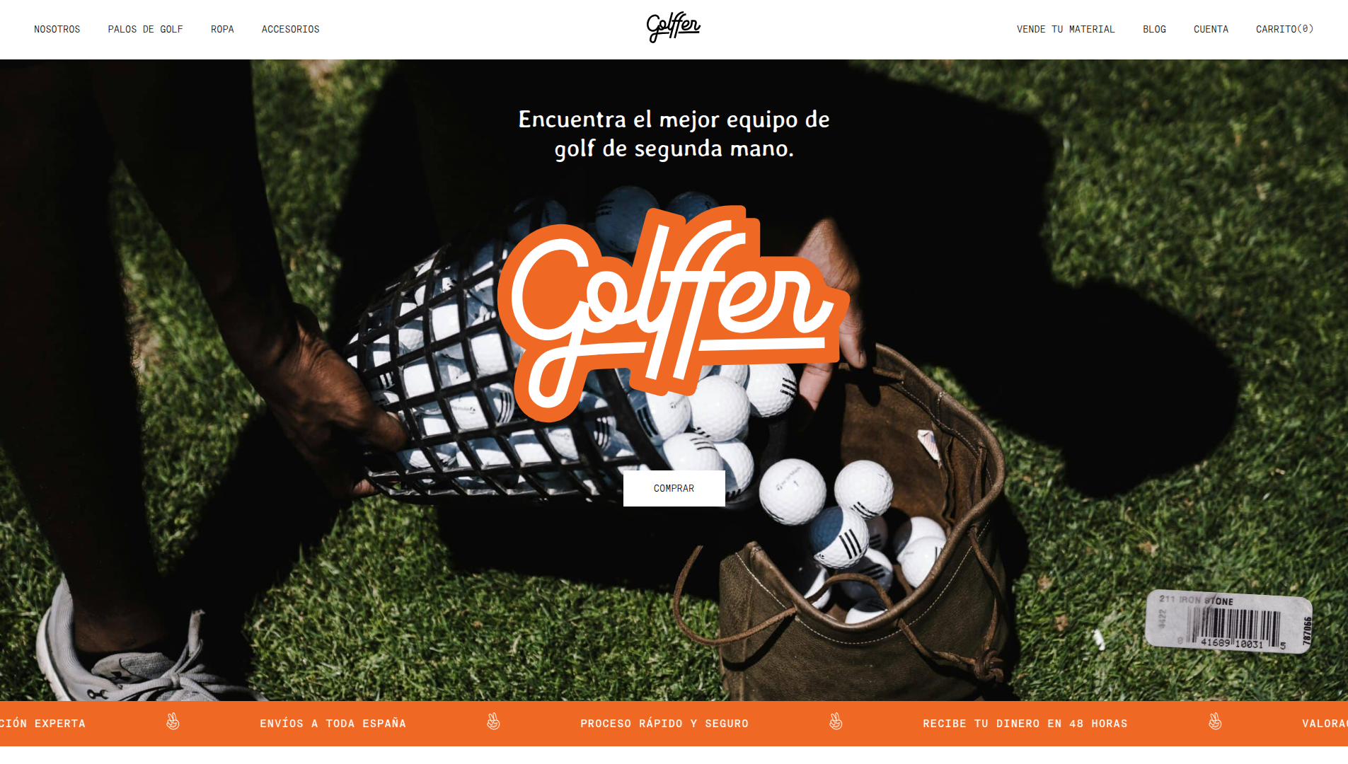 Página web de Golffer diseñada por Chillypills