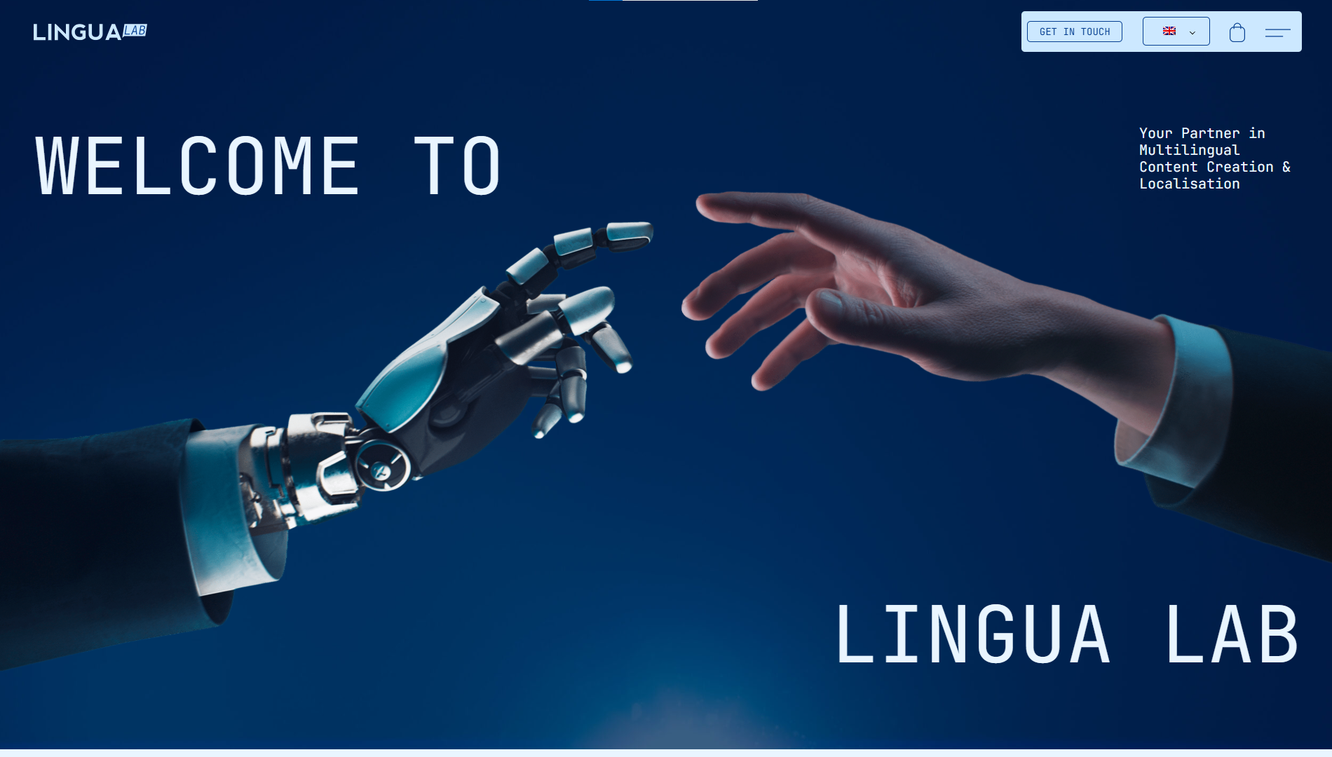 Página web de Lingua Lab diseñada por Chillypills