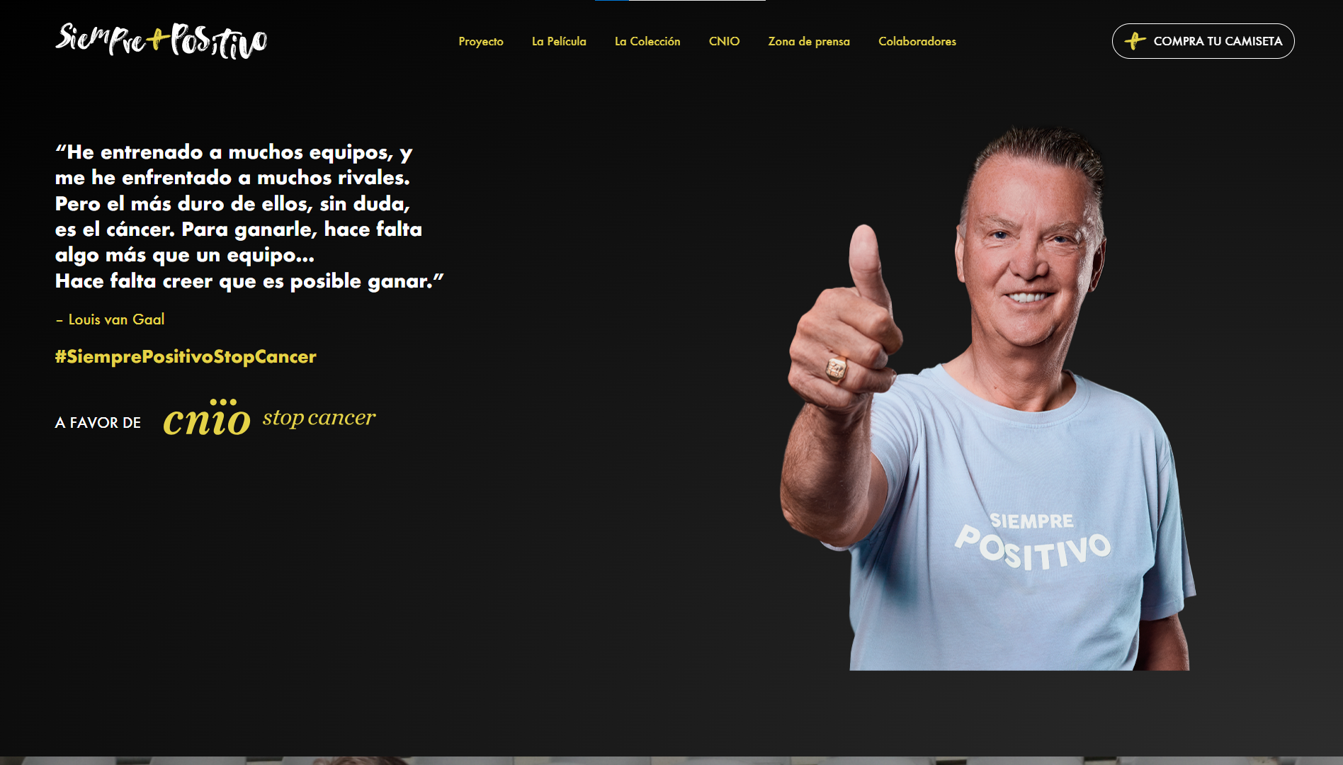 Página web de Siempre Positivo diseñada por Chillypills