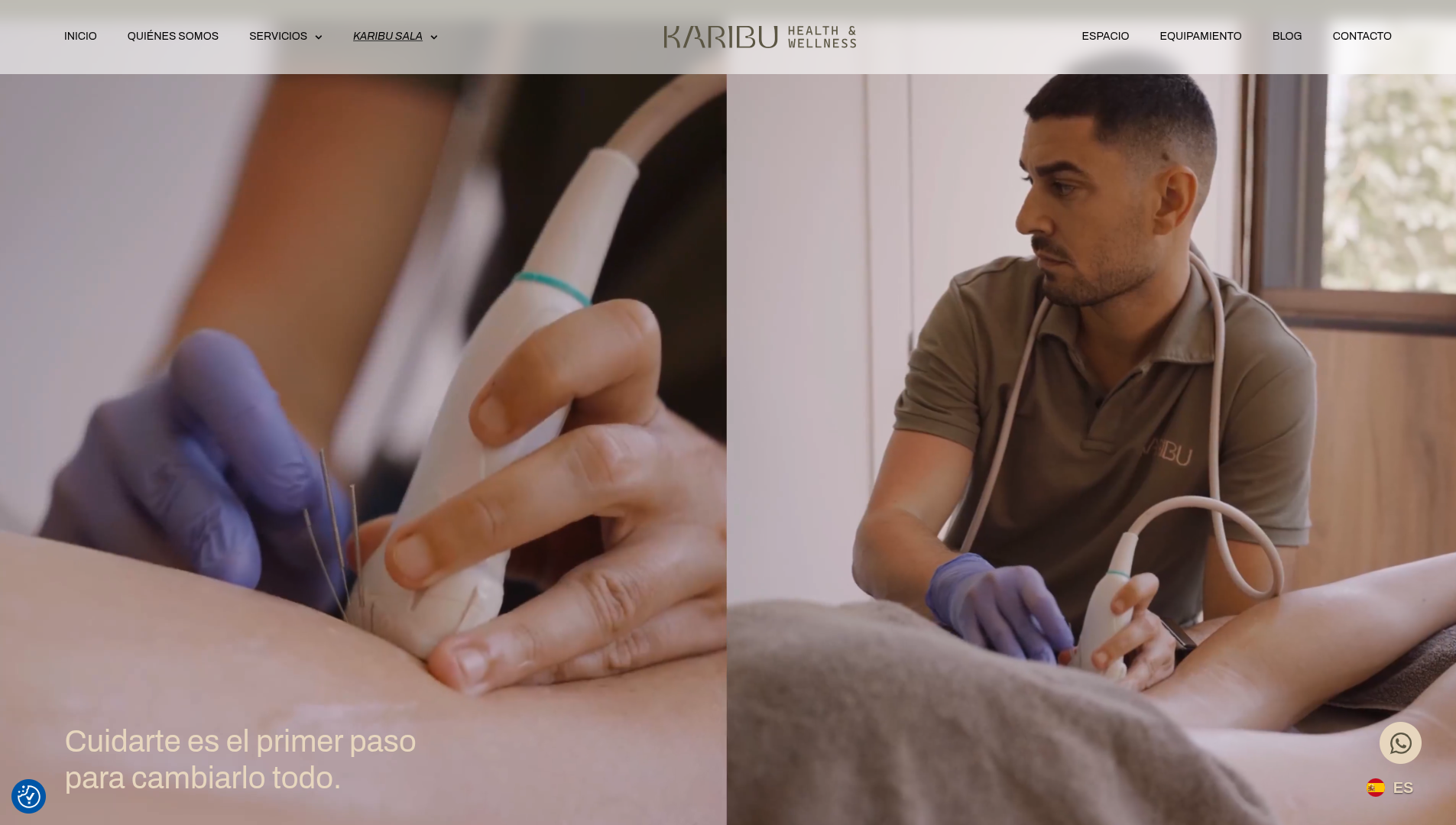 Página web de Karibu Health & Wellness diseñada por Chillypills