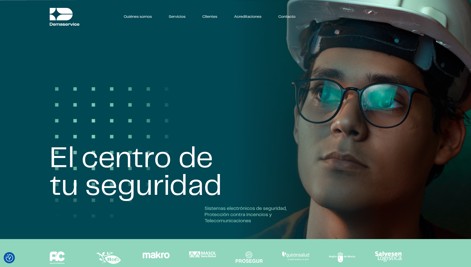 Página web de Demaservice diseñada por Chillypills