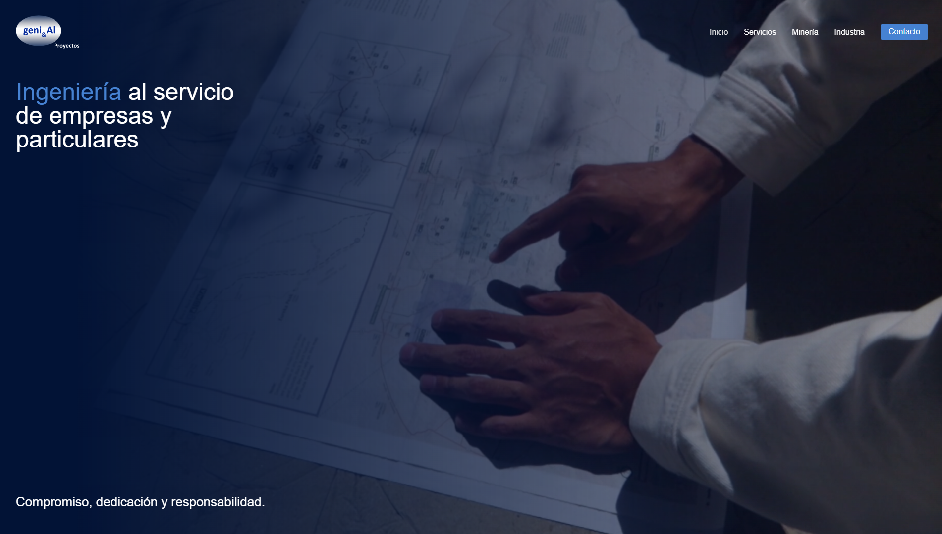 Página web de Genial diseñada por Chillypills