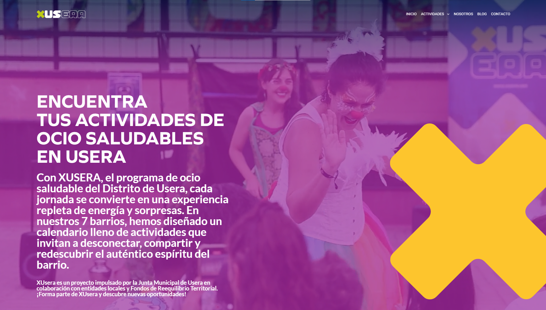 Página web de Xusera diseñada por Chillypills