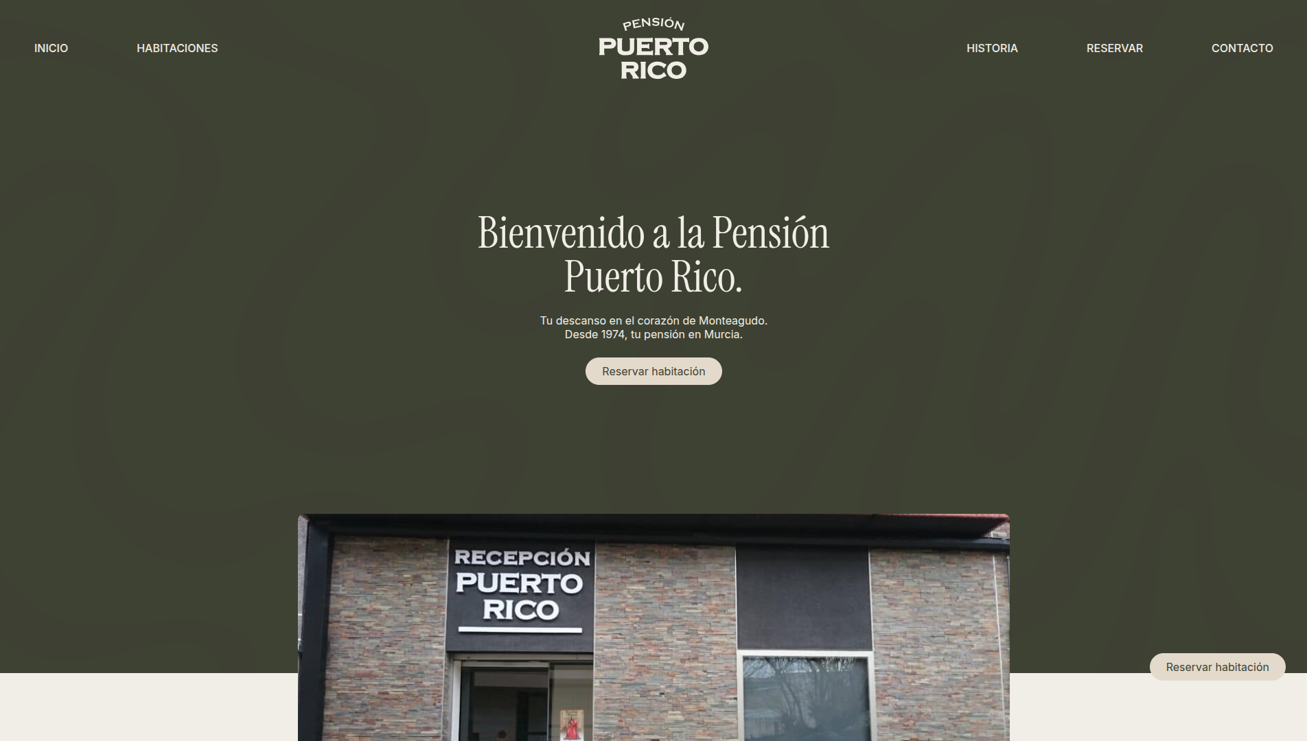 Página web de Pensión Puerto Rico diseñada por Chillypills