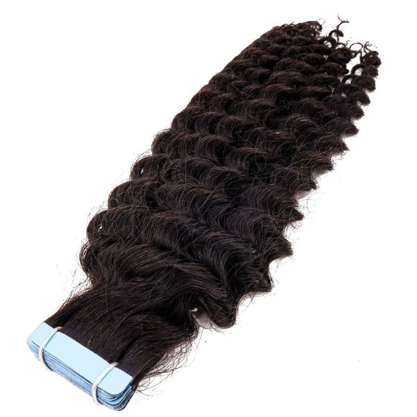 Natural Curly Tape-In Extensions