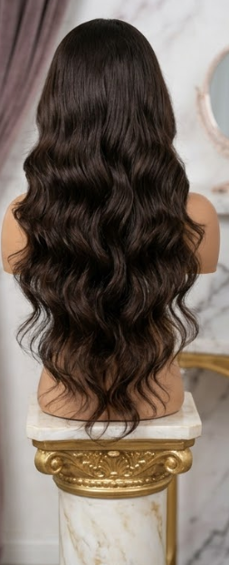 Full Transparent Lace Body Wave Wig 4