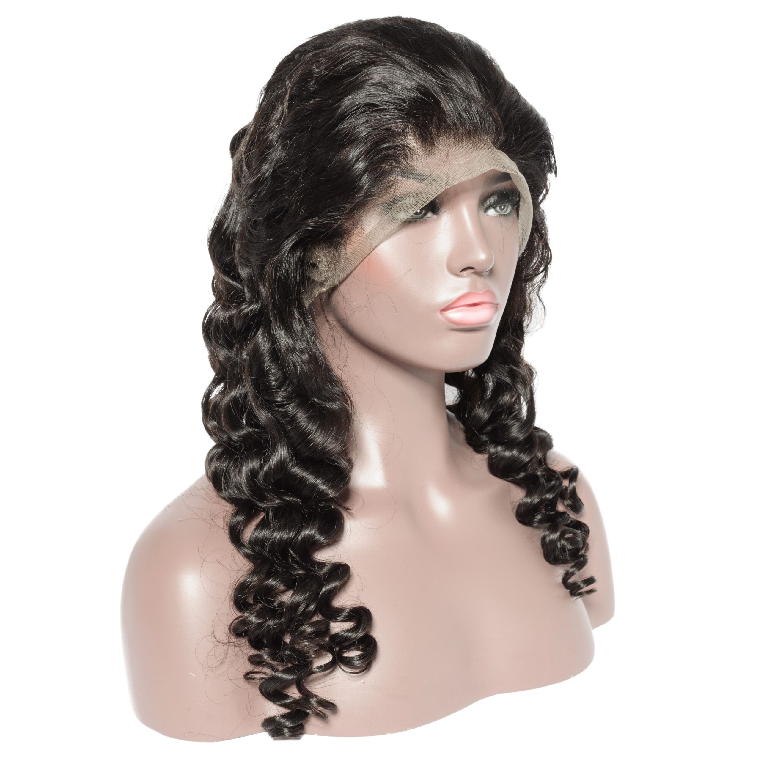 Beach Wave Transparent Closure Wig