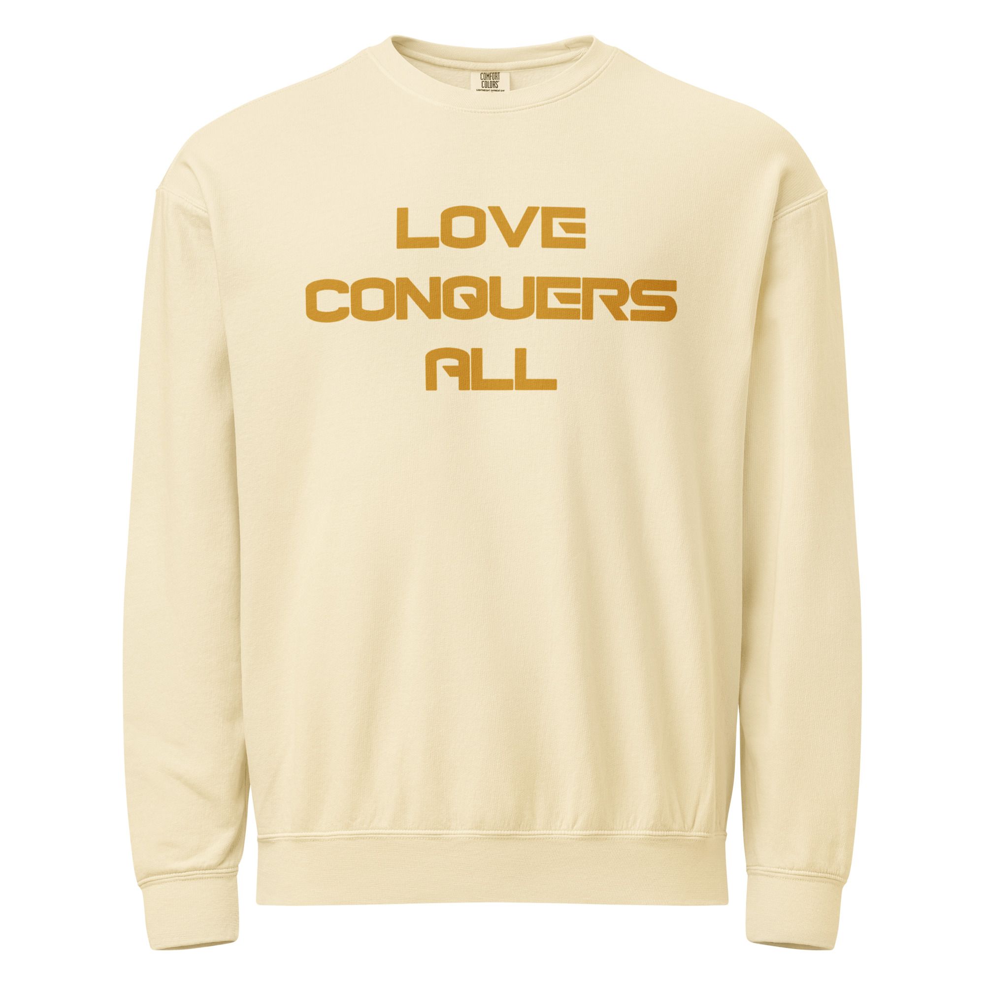 Unisex garment-dyed fleece crewneck sweatshirt 34