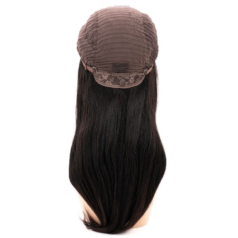 Straight Transparent Closure Wig 4
