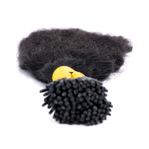 Indian Curly Natural Black I-Tip 2