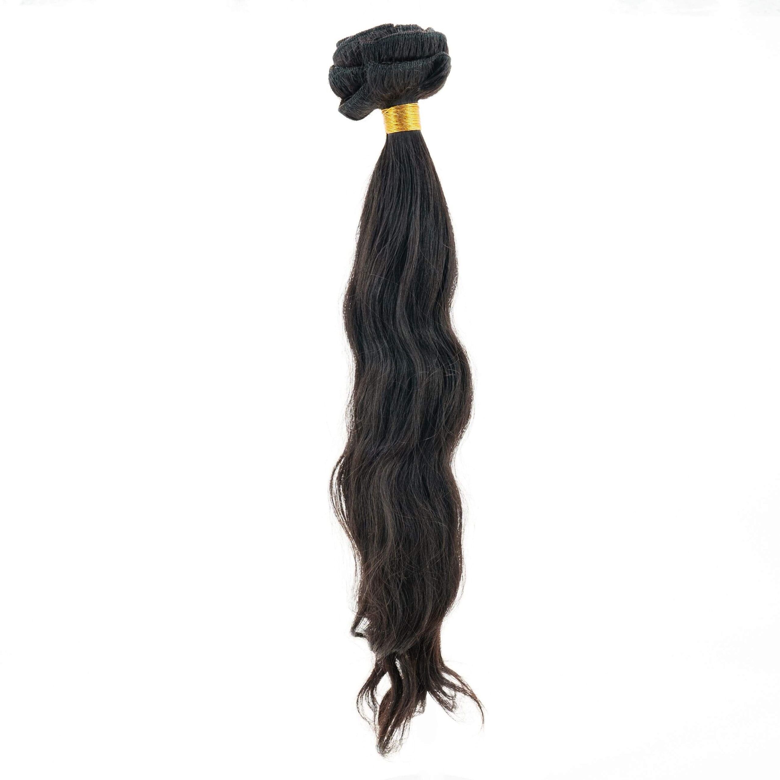 Indian Curly Natural Black Clip-In Extensions 3