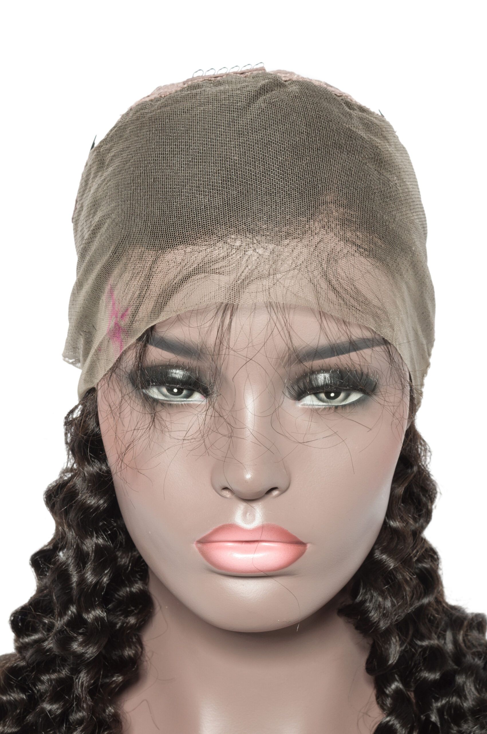 Beach Wave Transparent Closure Wig 3