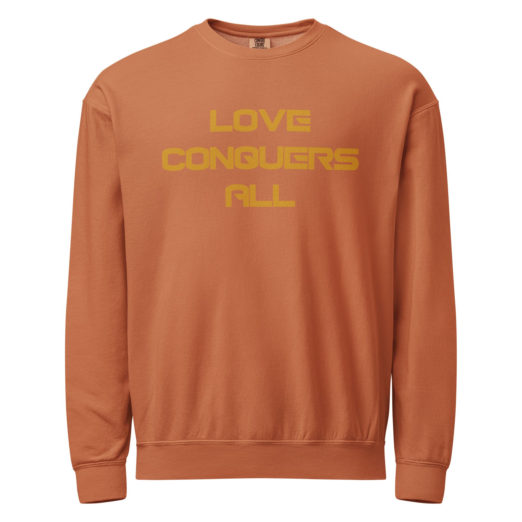 Unisex garment-dyed fleece crewneck sweatshirt 18