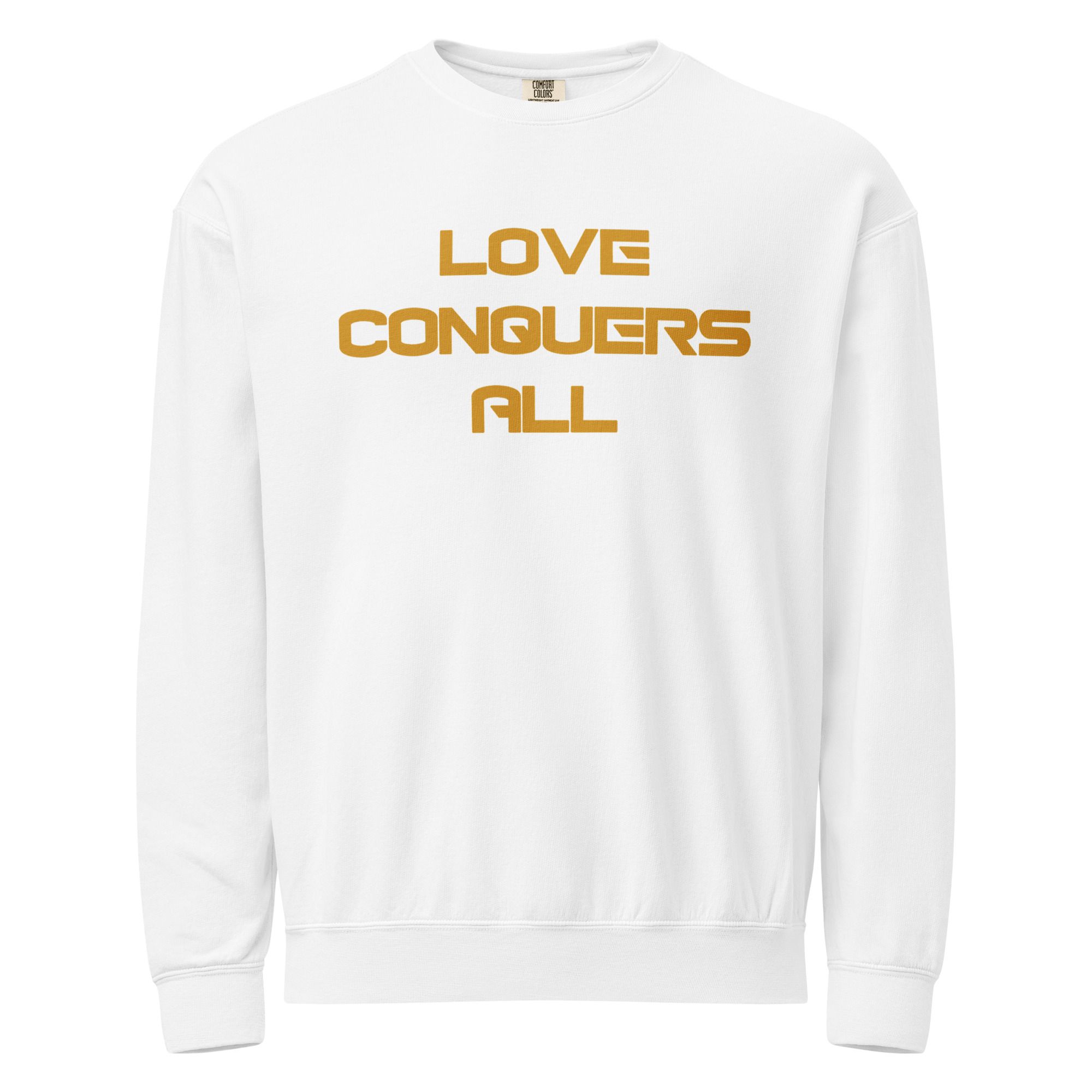 Unisex garment-dyed fleece crewneck sweatshirt 38