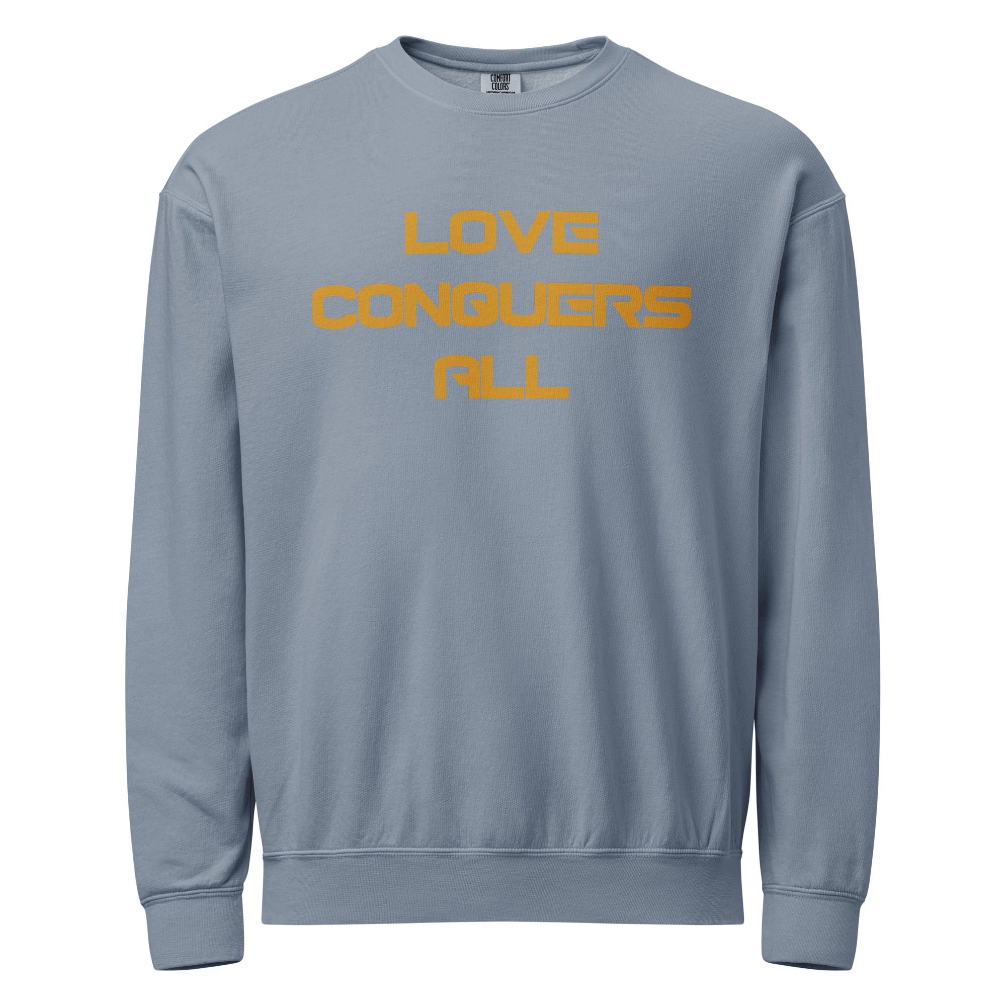 Unisex garment-dyed fleece crewneck sweatshirt 22