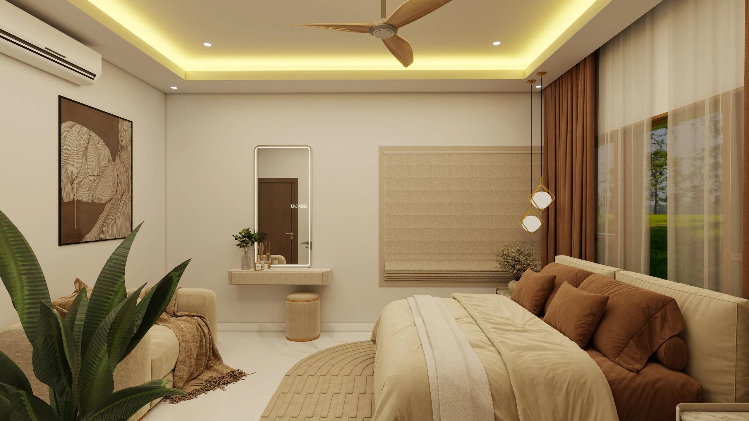 Warm Neutral Bedroom — project view 4