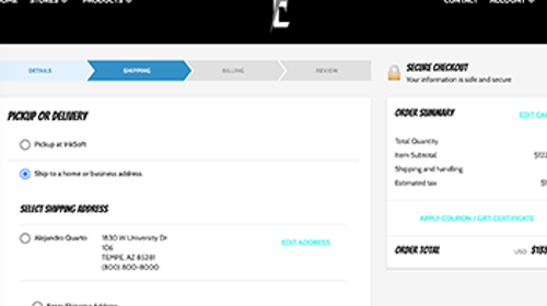 InkSoft Checkout screenshot