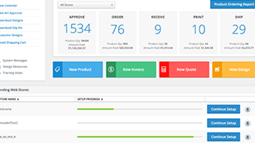 Admin Dashboard Screen shot