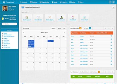 Prevue CRM screen shot