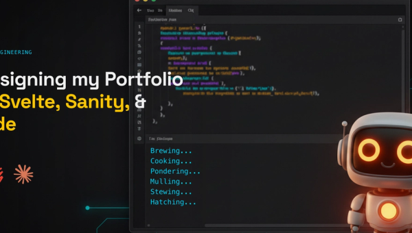 Redesigning my Portfolio with Svelte, Sanity, & Claude