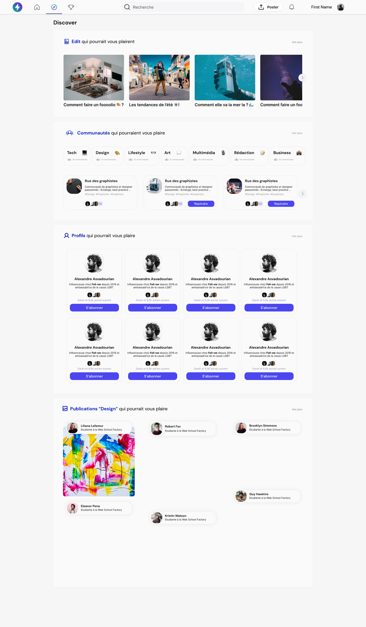 Skilz — Plateforme B2C — capture 1