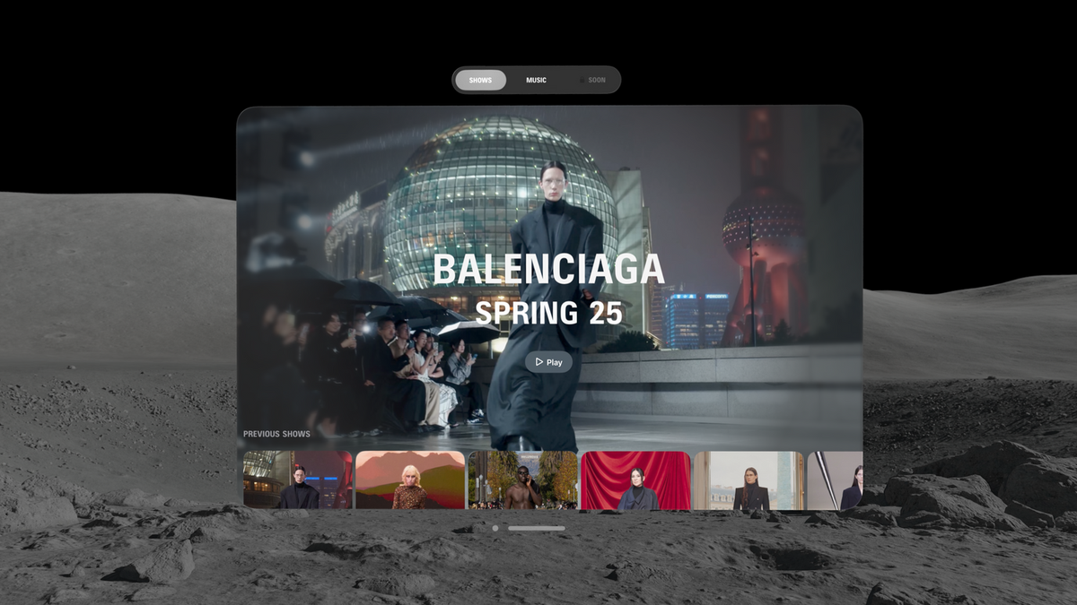 Balenciaga — Apple Vision Pro Experience — capture 1