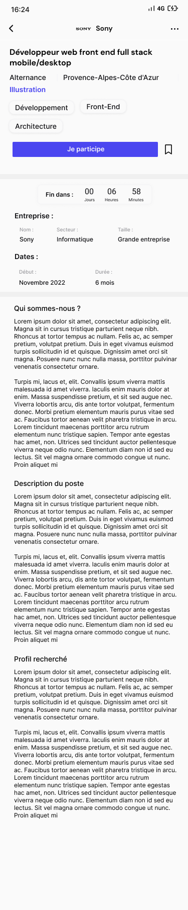 Skilz — Plateforme B2C — capture 8