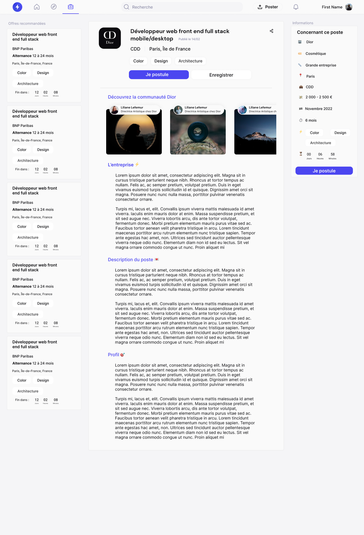 Skilz — Plateforme B2C — capture 7